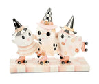 MacKenzie-Childs Hocus Pocus Ghost Trio Figurine, Rosy Check. New In Box