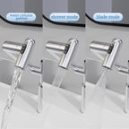Chrome Bathroom Sink Faucet With Spray Function And Temperature Display For Anti
