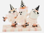 MacKenzie-Childs Hocus Pocus Ghost Trio Figurine, Rosy Check. New In Box