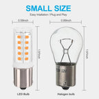 Warm White LED Bulb 12V 24V BA15S RV Interior Lights 3000K LED Lighting
