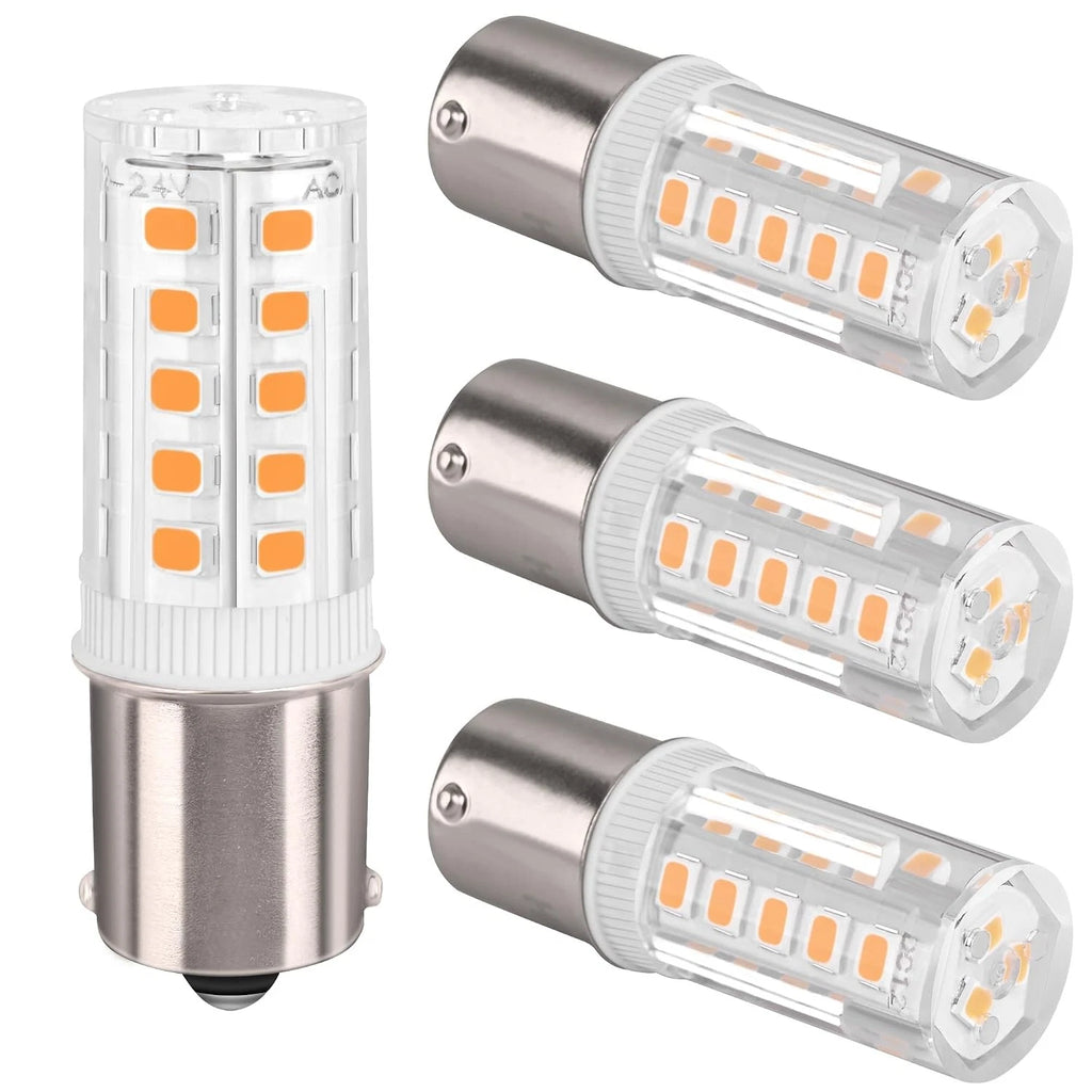 Warm White LED Bulb 12V 24V BA15S RV Interior Lights 3000K LED Lighting