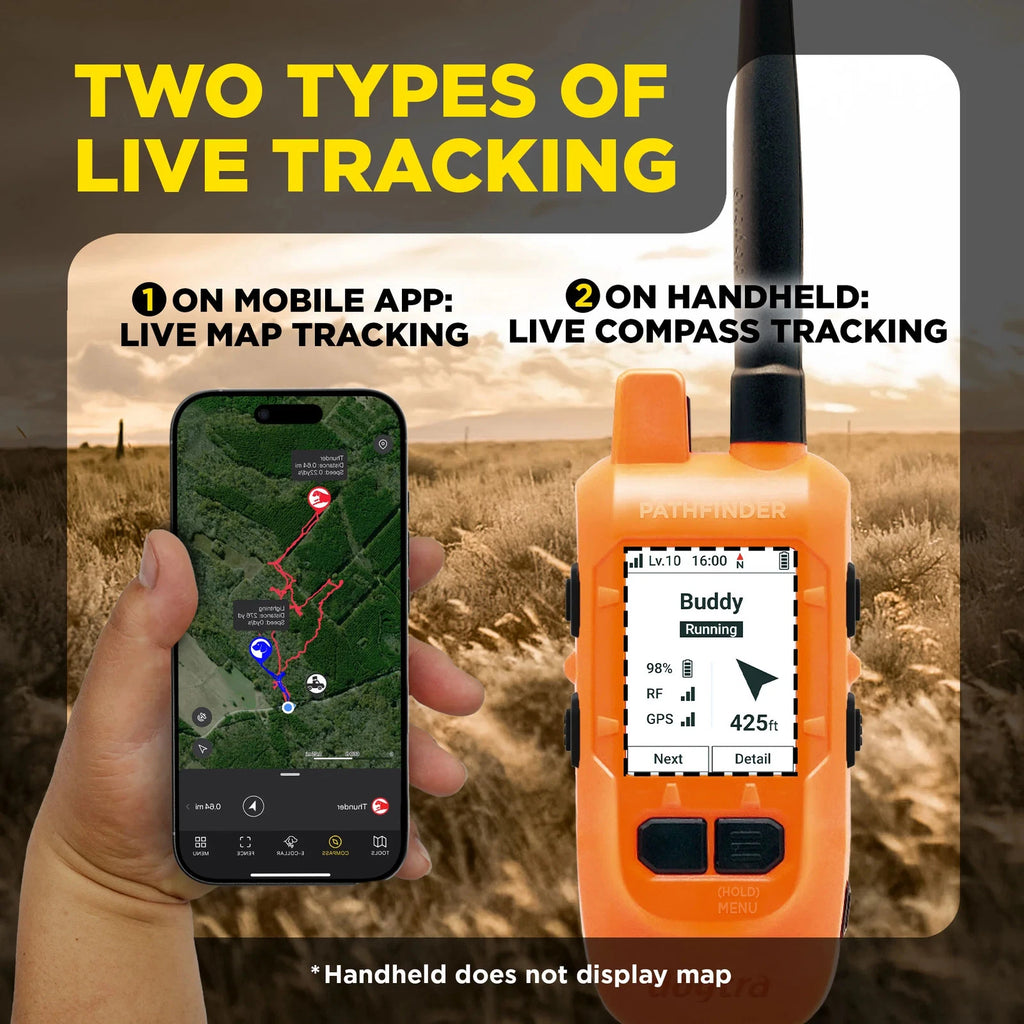 Dogtra Pathfinder2 Mini Compass - Handheld GPS Dog Tracking and Training System